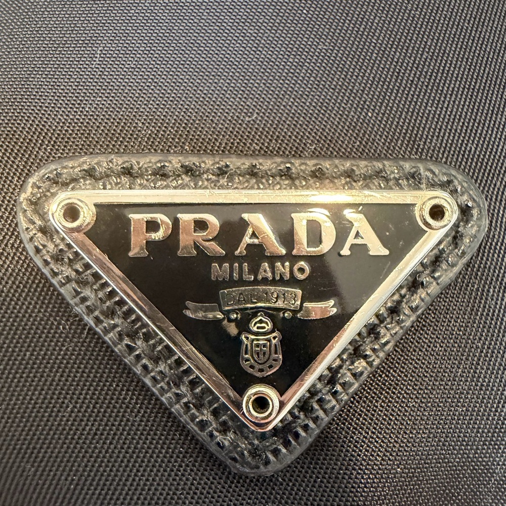 Prada Black Nylon Drawstring Bucket Pouch - Picture 2 of 5